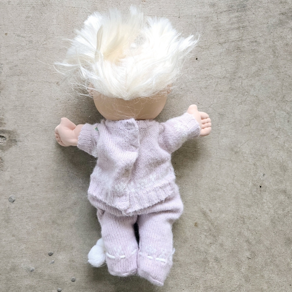 2011 CABBAGE PATCH KIDS 15" Baby Girl Pink Moving Eyes Blonde Hair Blue … - Picture 3 of 12